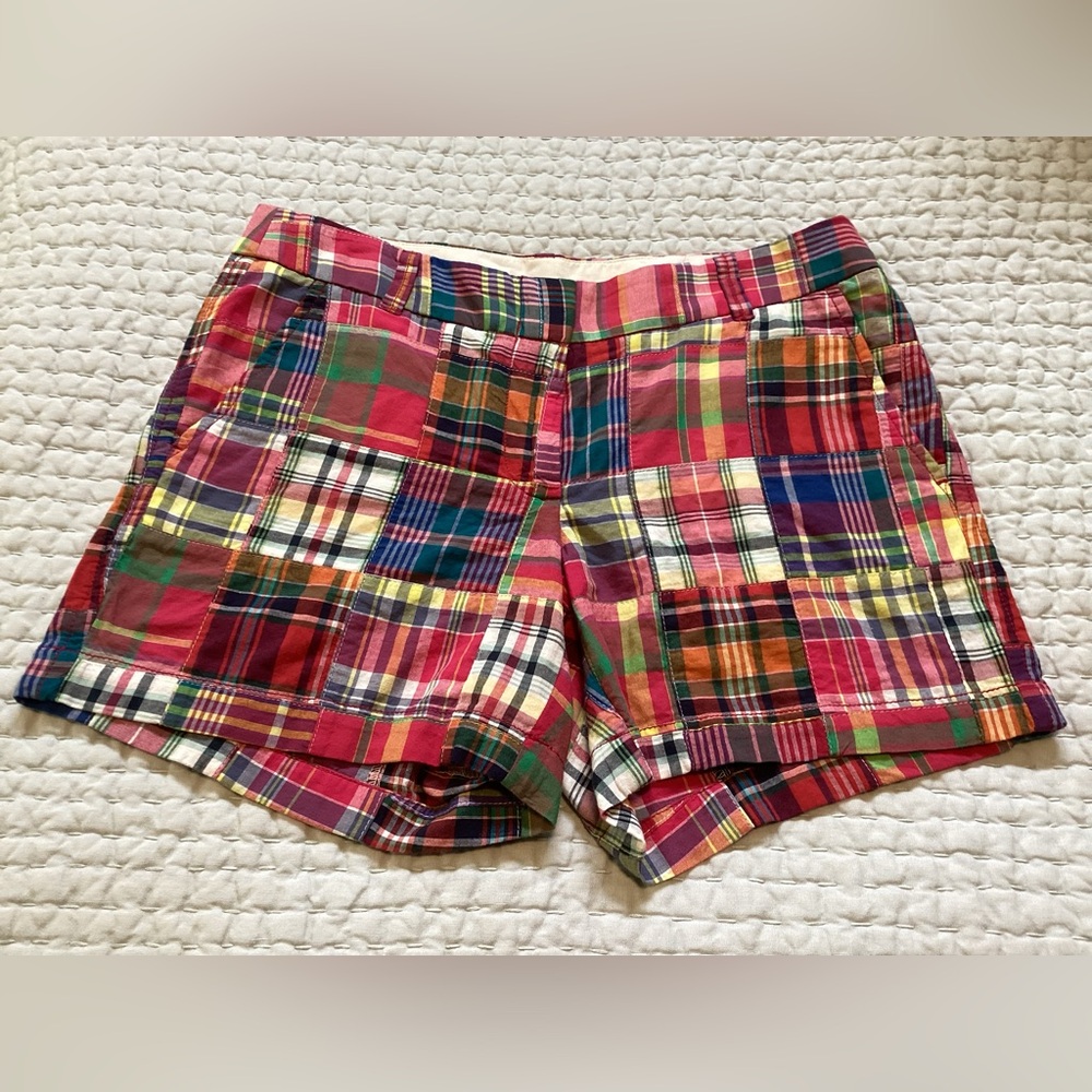 NWT J.Crew Factory Madras Cotton Shorts